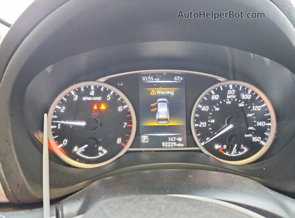 3N1AB7AP5GL659307 2016 NISSAN SENTRA Gray ხელსაწყოთა პანელის ხედი