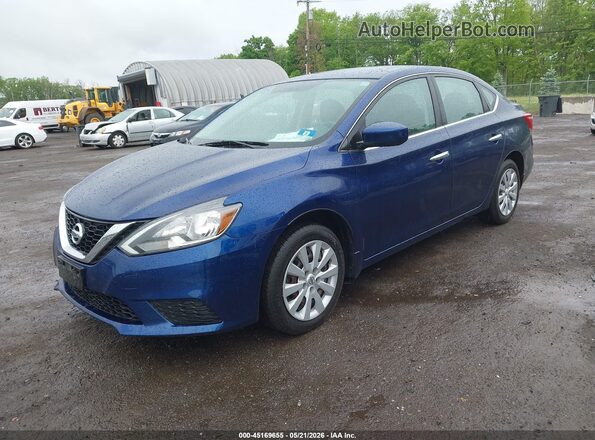 3N1AB7AP5GY333879 2016 NISSAN SENTRA Синий Передняя левая четверть