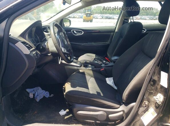 3N1AB7AP5KL625571 2019 NISSAN SENTRA Black Սալոնի դիմացի տեսք