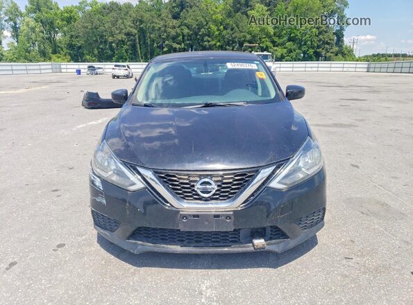3N1AB7AP5KL625571 2019 NISSAN SENTRA Black Դիմացի տեսք