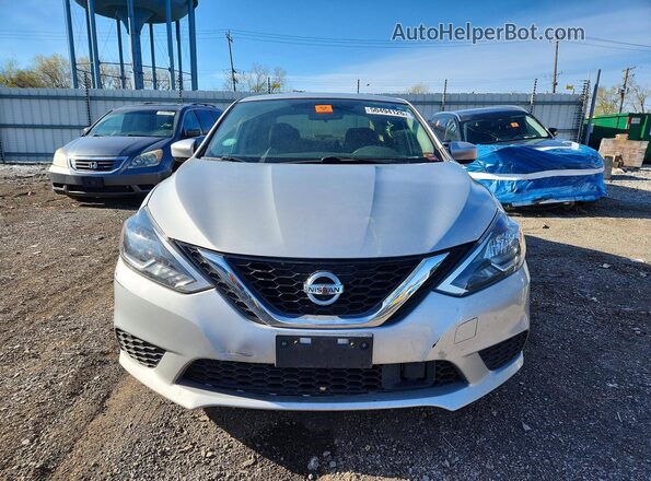 3N1AB7AP5KY242233 2019 NISSAN SENTRA Серебряный Вид спереди