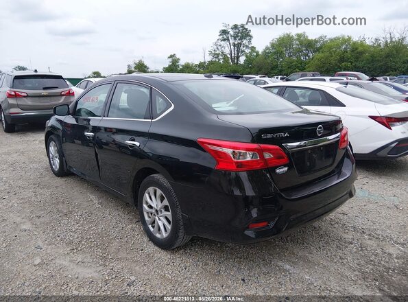 3N1AB7AP5KY284451 2019 NISSAN SENTRA Black უკანა მარცხენა