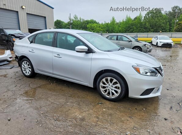 3N1AB7AP5KY315472 2019 NISSAN SENTRA Silver Delantero derecho