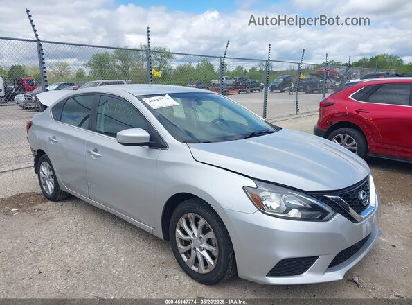 3N1AB7AP5KY328982 2019 NISSAN SENTRA Silver Առջևի աջ