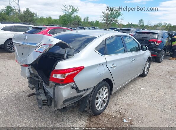 3N1AB7AP5KY328982 2019 NISSAN SENTRA Silver Հետևի աջ