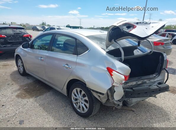 3N1AB7AP5KY328982 2019 NISSAN SENTRA Silver Հետևի ձախ
