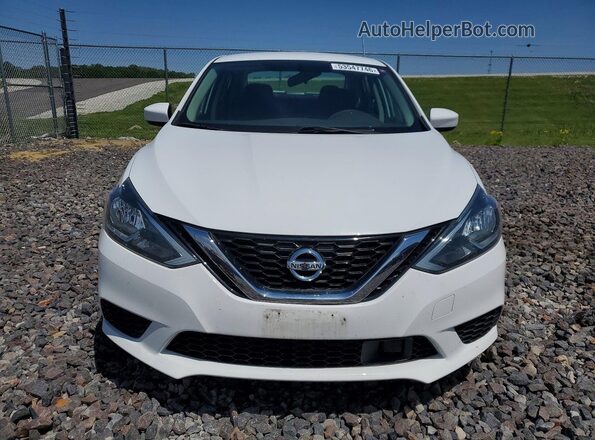 3N1AB7AP5KY348469 2019 NISSAN SENTRA White Widok z przodu