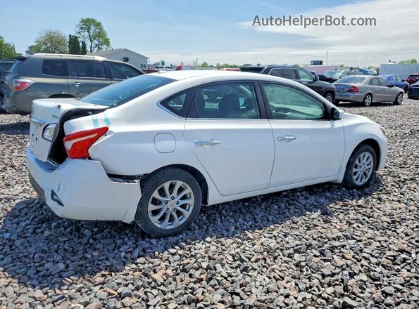 3N1AB7AP5KY348469 2019 NISSAN SENTRA White Tył prawy