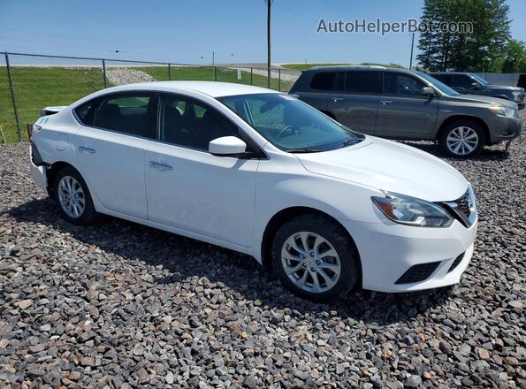 3N1AB7AP5KY348469 2019 NISSAN SENTRA White Przód prawy