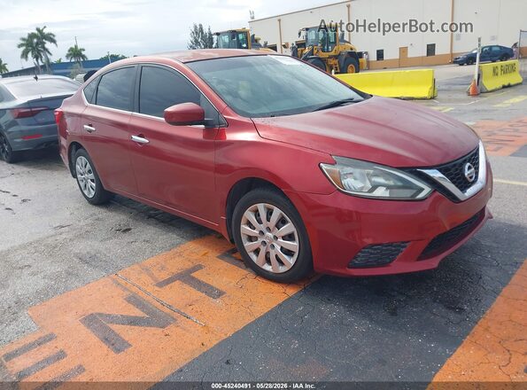 3N1AB7AP6GY219616 2016 NISSAN SENTRA Red Передня права чверть