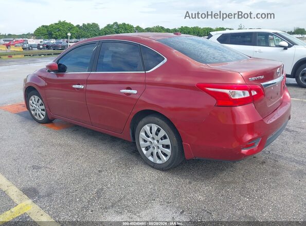 3N1AB7AP6GY219616 2016 NISSAN SENTRA Red Задня ліва чверть