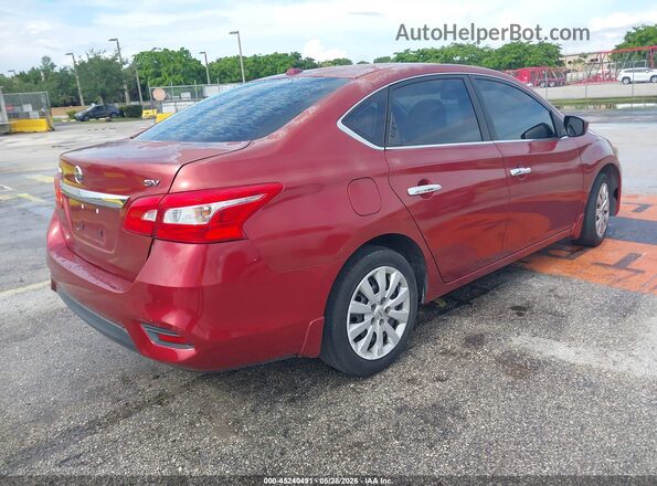 3N1AB7AP6GY219616 2016 NISSAN SENTRA Red Задня права чверть