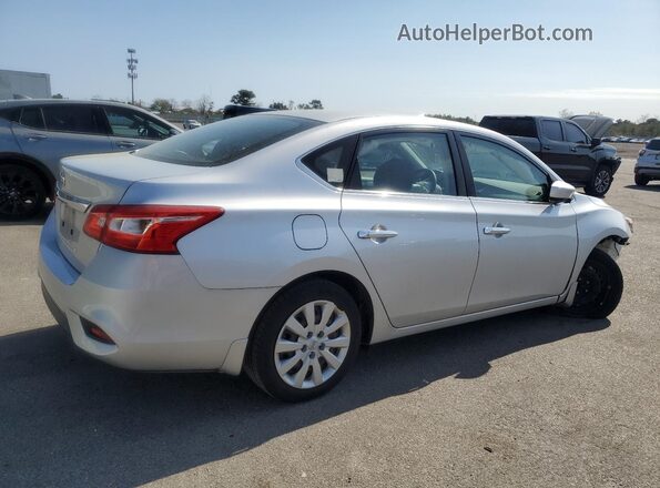 3N1AB7AP6GY255600 2016 NISSAN SENTRA Серебряный Задняя правая четверть