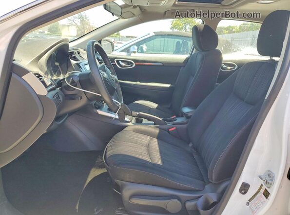 3N1AB7AP6GY263597 2016 NISSAN SENTRA Белый Вид салона спереди
