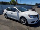 2016 Nissan Sentra Sv Белый vin: 3N1AB7AP6GY263597