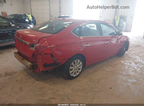 3N1AB7AP6HL671046 2017 NISSAN SENTRA Красный Задняя правая четверть