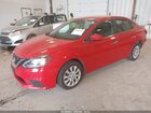 2017 Nissan Sentra Sv Красный vin: 3N1AB7AP6HL671046