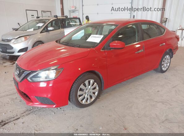 3N1AB7AP6HL671046 2017 NISSAN SENTRA Красный Передняя левая четверть