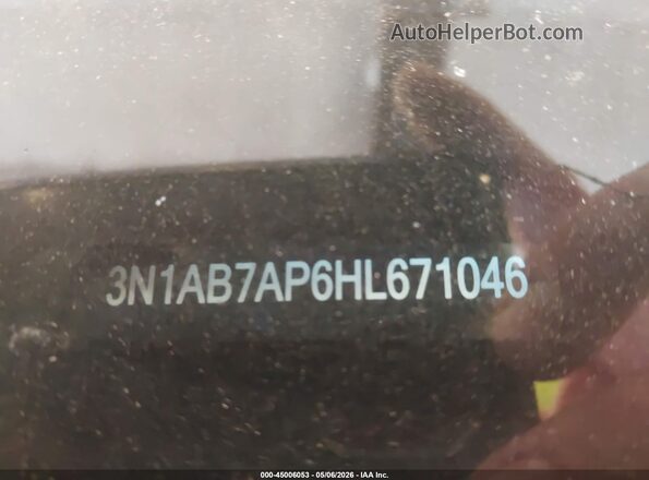 3N1AB7AP6HL671046 2017 NISSAN SENTRA Красный Вид подкапотного пространства