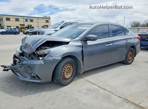 3N1AB7AP6HL674609 2017 NISSAN SENTRA Серый Передняя левая четверть