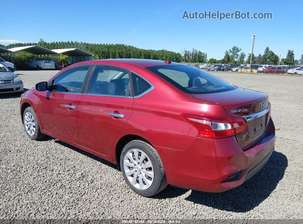 3N1AB7AP6HL684914 2017 NISSAN SENTRA Red Հետևի ձախ