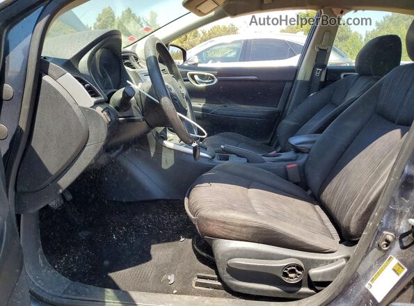 3N1AB7AP6HY283379 2017 NISSAN SENTRA Серый Вид салона спереди