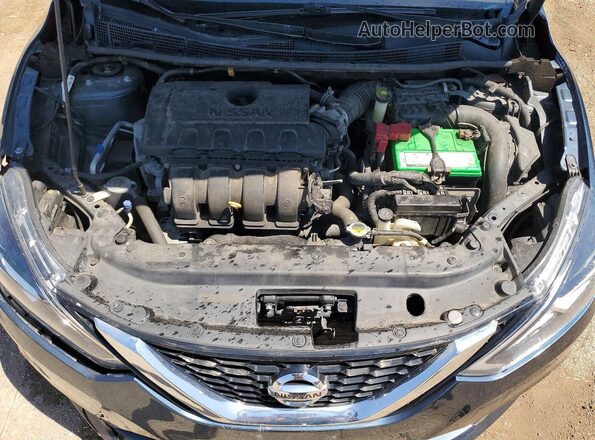 3N1AB7AP6HY283379 2017 NISSAN SENTRA Серый Вид задней части салона