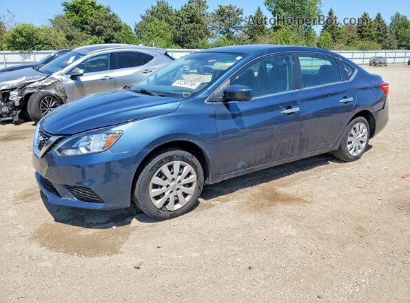 3N1AB7AP6HY283379 2017 NISSAN SENTRA Серый Передняя левая четверть