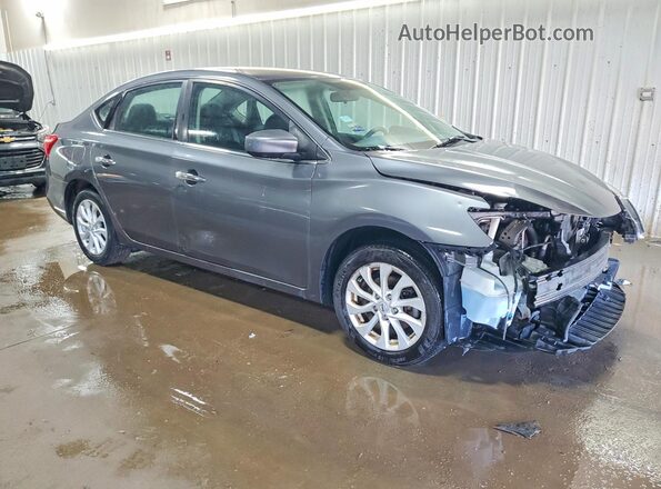 3N1AB7AP6JL642281 2018 NISSAN SENTRA Gray წინა მარჯვენა