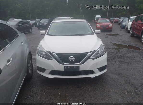3N1AB7AP6KY214814 2019 NISSAN SENTRA White Widok zestawu wskaźników