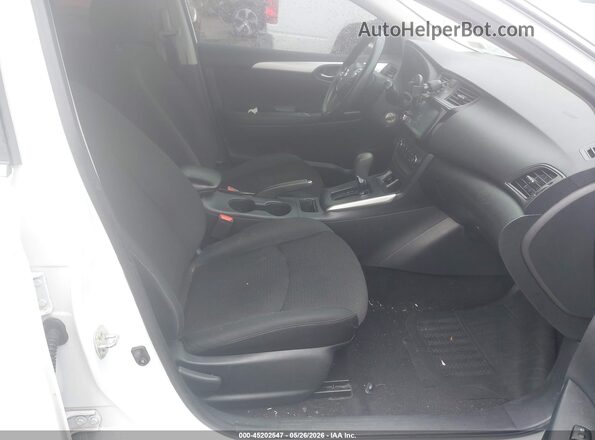3N1AB7AP6KY214814 2019 NISSAN SENTRA White Widok wnętrza z przodu