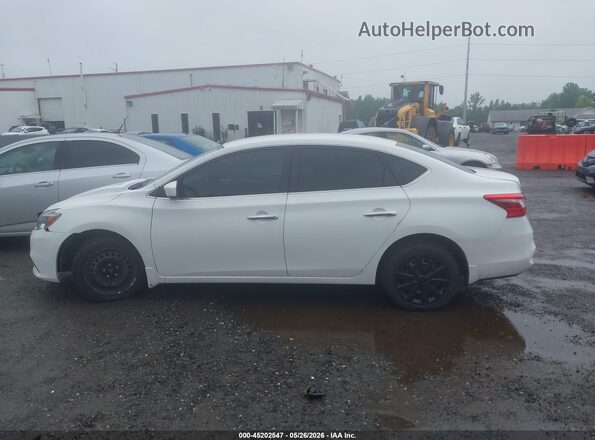 3N1AB7AP6KY214814 2019 NISSAN SENTRA White Widok wnętrza 360 stopni