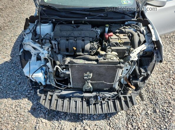 3N1AB7AP6KY235291 2019 NISSAN SENTRA White Vista interior trasera