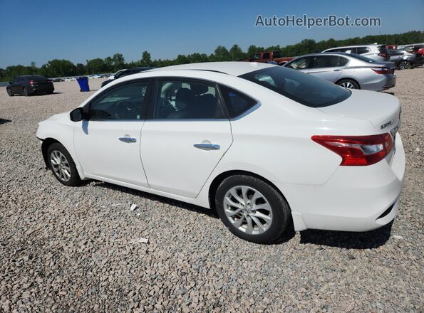 3N1AB7AP6KY235291 2019 NISSAN SENTRA White Trasero izquierdo