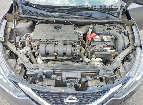 3N1AB7AP6KY259493 2019 NISSAN SENTRA Gray Widok wnętrza z tyłu