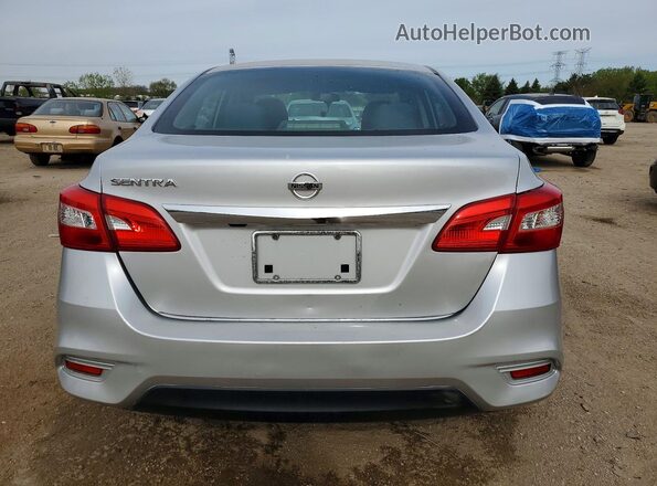 3N1AB7AP6KY302147 2019 NISSAN SENTRA Silver უკანა ხედი