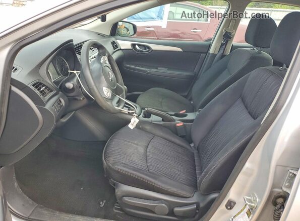 3N1AB7AP6KY302147 2019 NISSAN SENTRA Silver წინა სალონის ხედი