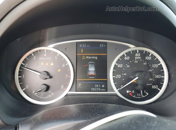 3N1AB7AP6KY302147 2019 NISSAN SENTRA Silver ხელსაწყოთა პანელის ხედი
