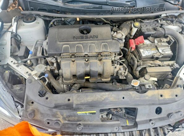 3N1AB7AP6KY336802 2019 NISSAN SENTRA White უკანა სალონის ხედი