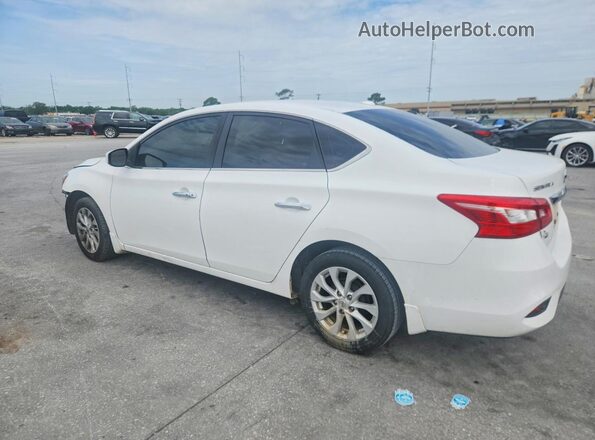 3N1AB7AP6KY336802 2019 NISSAN SENTRA White უკანა მარცხენა