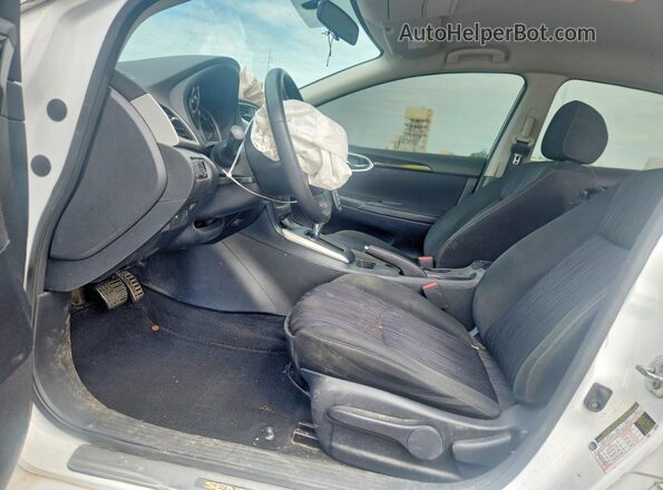 3N1AB7AP6KY336802 2019 NISSAN SENTRA White წინა სალონის ხედი