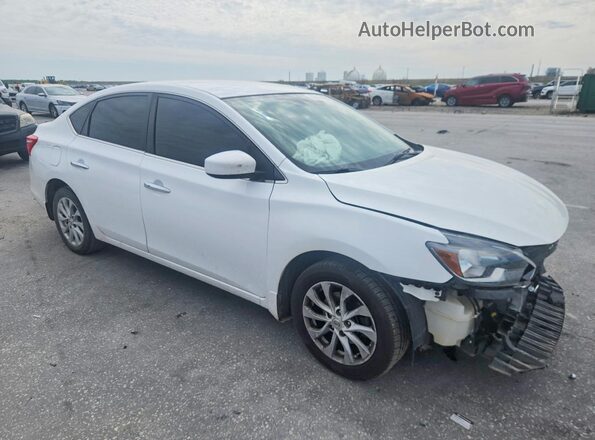3N1AB7AP6KY336802 2019 NISSAN SENTRA White წინა მარჯვენა