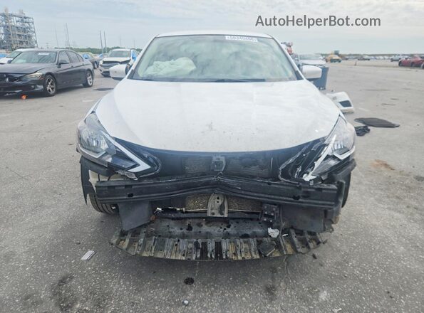 3N1AB7AP6KY336802 2019 NISSAN SENTRA White წინა ხედი