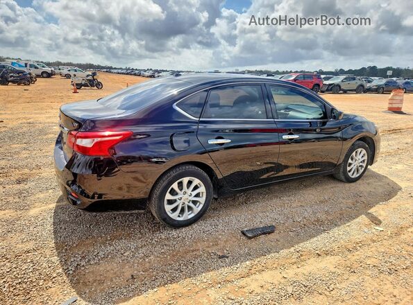 3N1AB7AP6KY349372 2019 NISSAN SENTRA Черный Задняя правая четверть