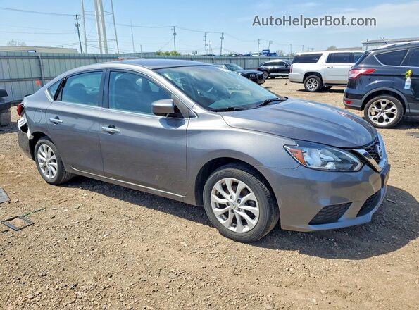 3N1AB7AP6KY362249 2019 NISSAN SENTRA Gray წინა მარჯვენა