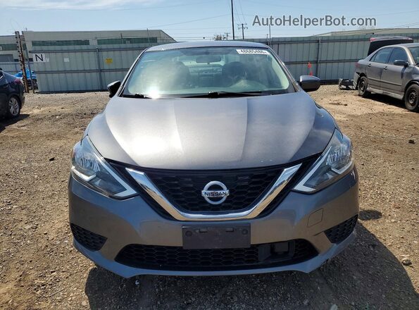 3N1AB7AP6KY362249 2019 NISSAN SENTRA Gray წინა ხედი