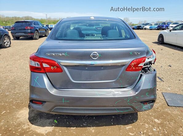 3N1AB7AP6KY362249 2019 NISSAN SENTRA Gray უკანა ხედი