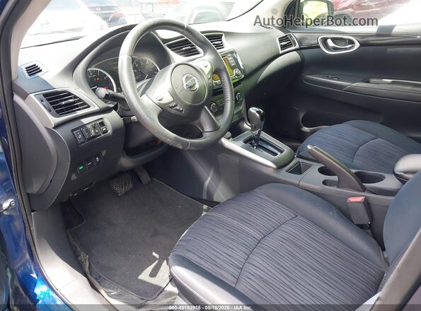 3N1AB7AP7GL637390 2016 NISSAN SENTRA Blue Vista interior delantera