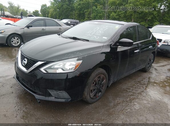 3N1AB7AP7GL640631 2016 NISSAN SENTRA Черный Передняя левая четверть