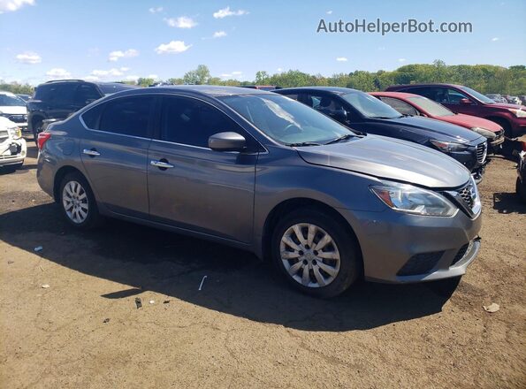 3N1AB7AP7GL650673 2016 NISSAN SENTRA Серый Передняя правая четверть